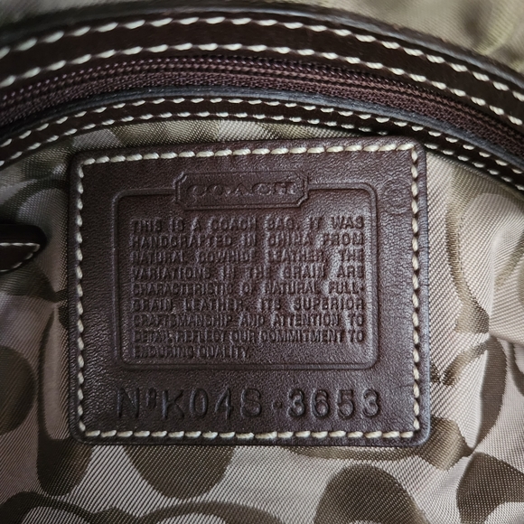 Coach SoHo Leather Handbag & matching Coach SoHo Wallet White Ivory & Tan Brown - Picture 3 of 14